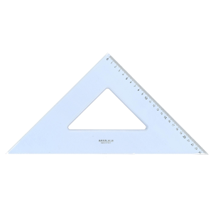 ARDA LINEA UNI SQUADRA POLIESTERE SMUSSO, TIRACHINA E BORDO INTERNO 45° 35CM